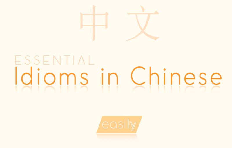 Essential English idioms in Chinese easillyy